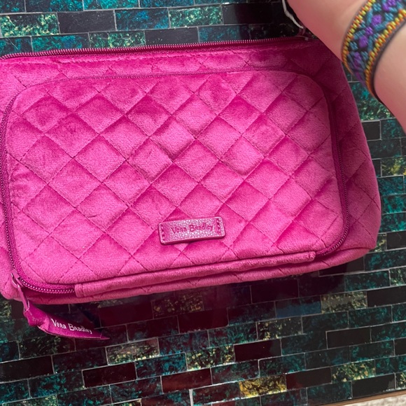 Vera Bradley | NWT Crushed Velvet Breast Cancer Support Cosmetic Bag - Picture 7 of 10